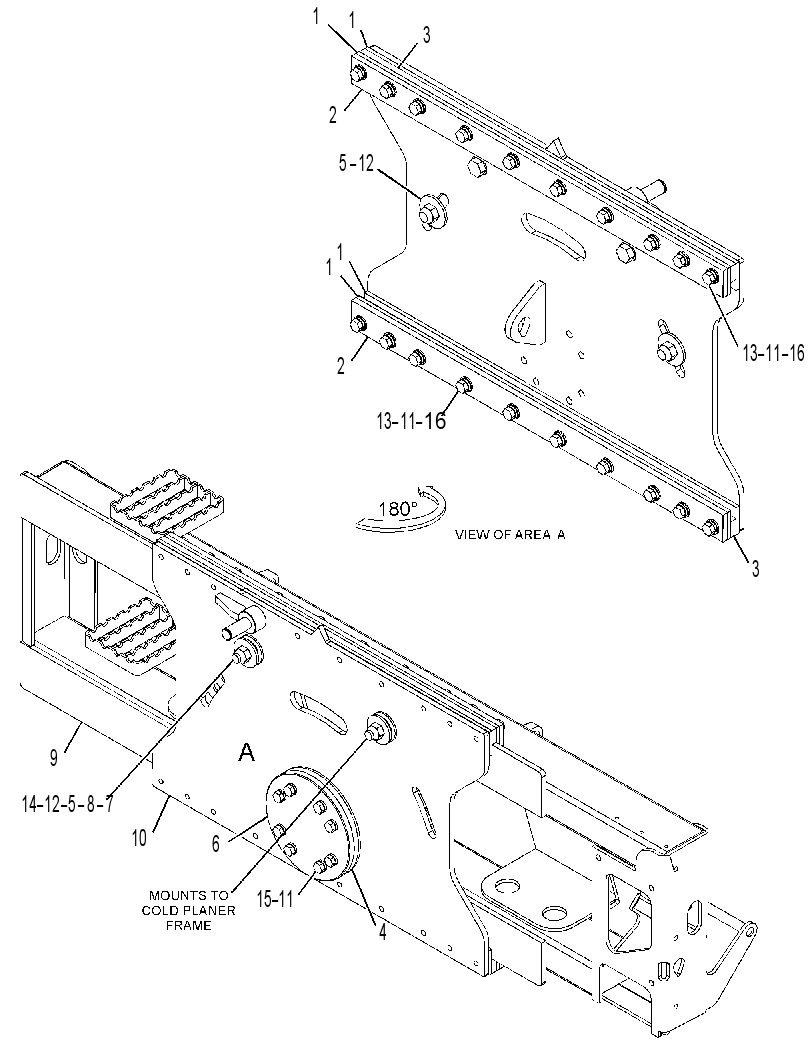 FRAME GP-COLD PLANER 3818374 CAT