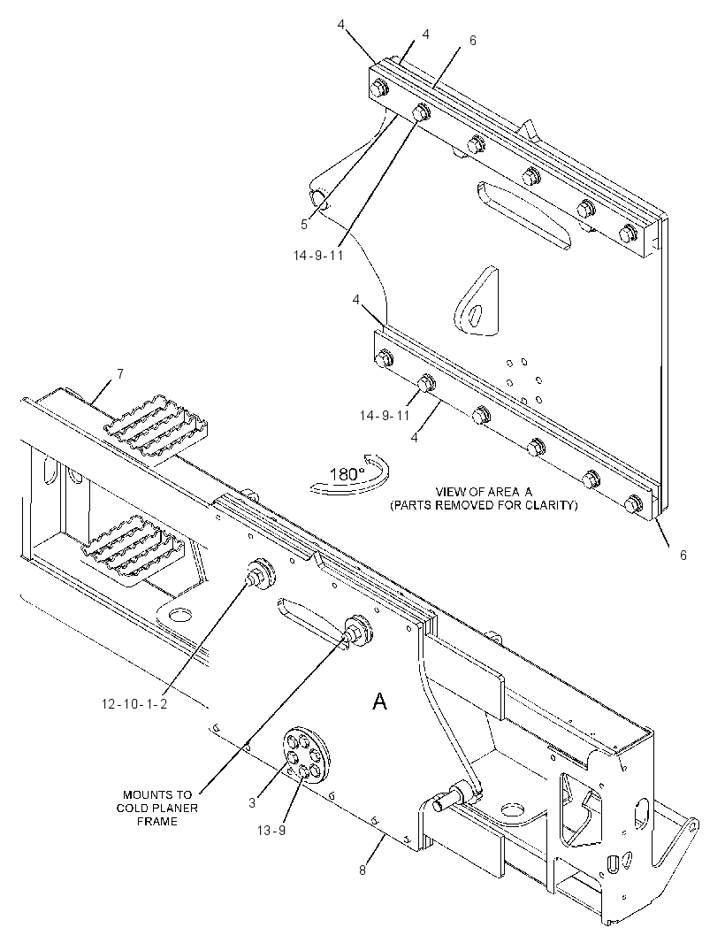 FRAME GP-COLD PLANER 3818354 CAT