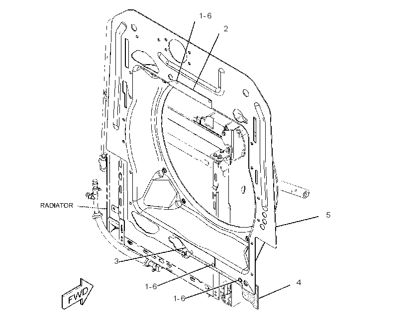 SHROUD GP-RADIATOR 3682896 CAT