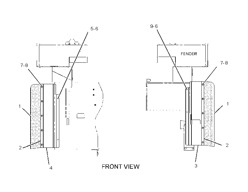 DEFLECTOR GP-FENDER 3745372 CAT