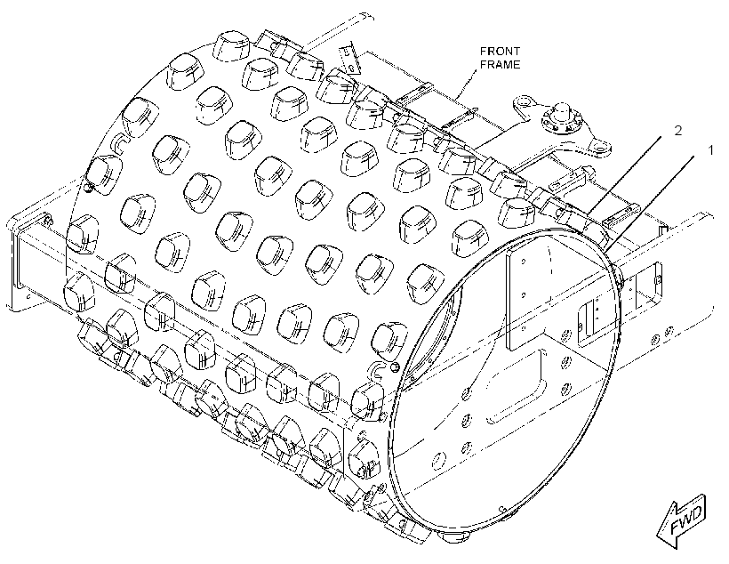DRUM GP-COMPACTOR 3772944 CAT
