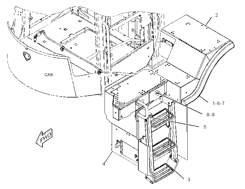 LADDER & WALKWAY GP 3814602 CAT