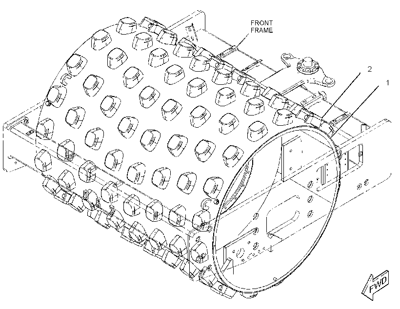 DRUM GP-COMPACTOR 3772945 CAT