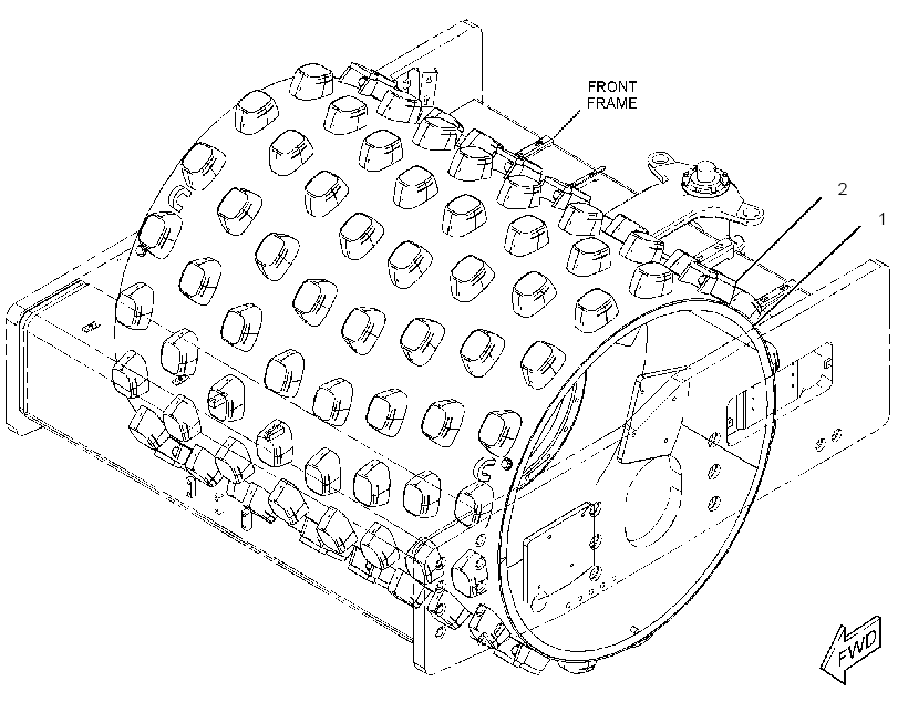 DRUM GP-COMPACTOR 3772947 CAT