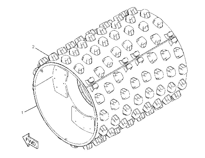 DRUM GP-COMPACTOR 3772948 CAT