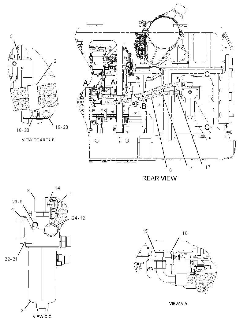 FILTER & MTG GP-ENGINE OIL 3415345 CAT