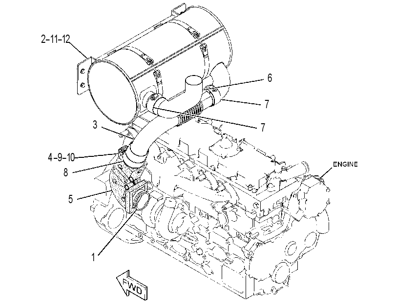 MUFFLER & MOUNTING GP 3775164 CAT
