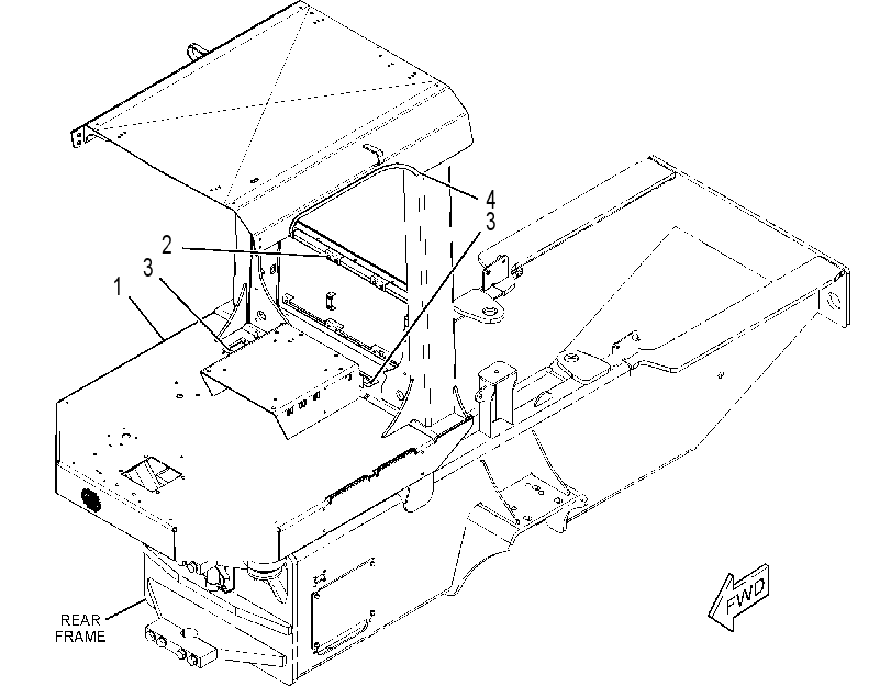 ROPS & PLATFORM GP 3821409 CAT