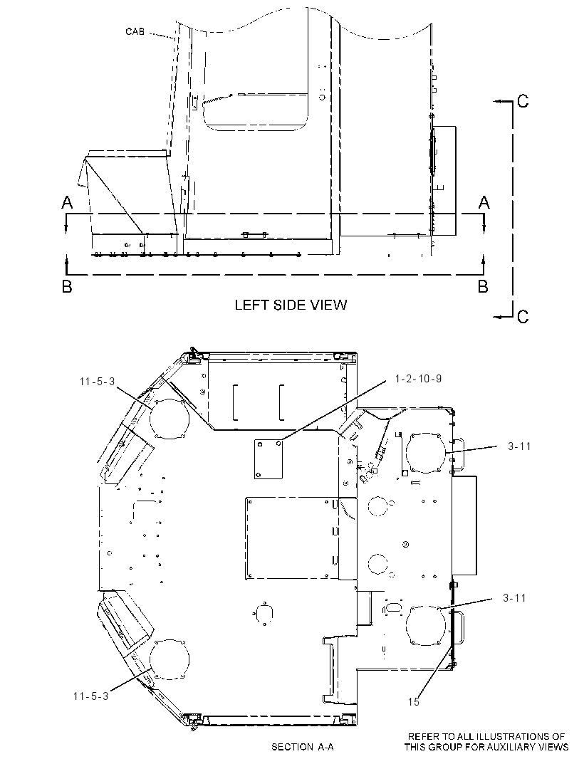 COVER GP-FRAME 3298982 CAT