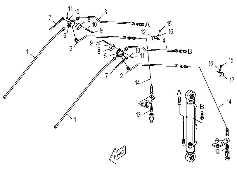 KIT-HYDRAULIC LINES 4200870 CAT