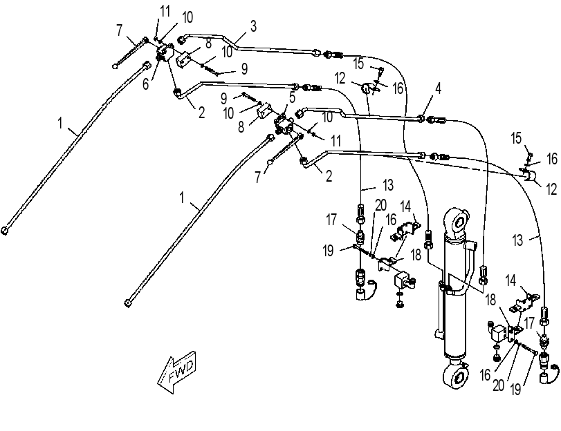 KIT-HYDRAULIC LINES 4200881 CAT