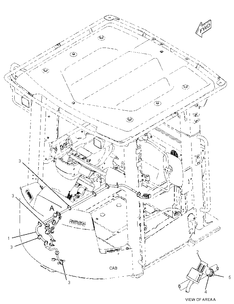 Проводка кабины 3583828 CAT