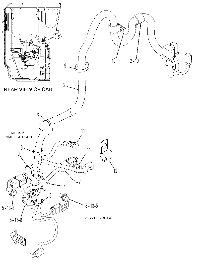 WIRING GP-DOOR 2479536 CAT