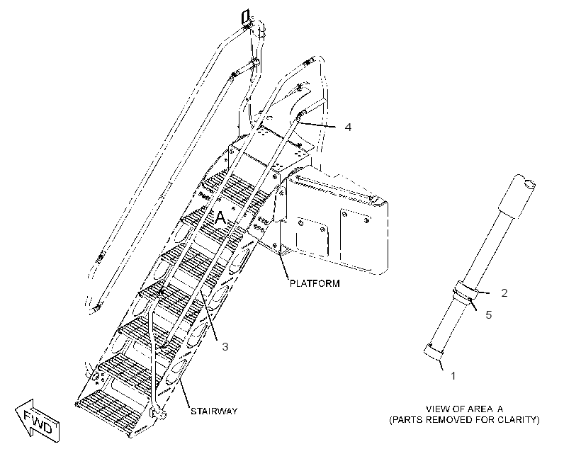 Поручень 3701664 CAT