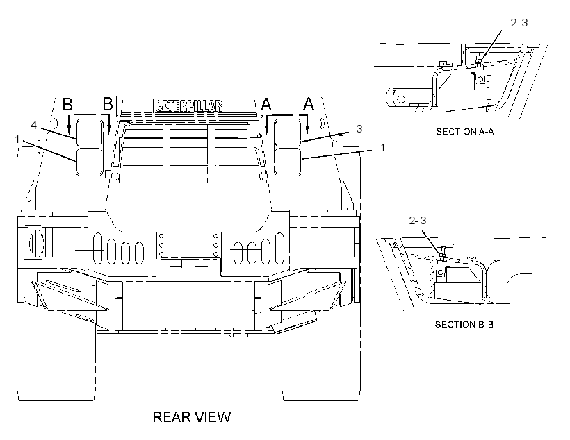 LIGHTING GP-REAR 2419839 CAT
