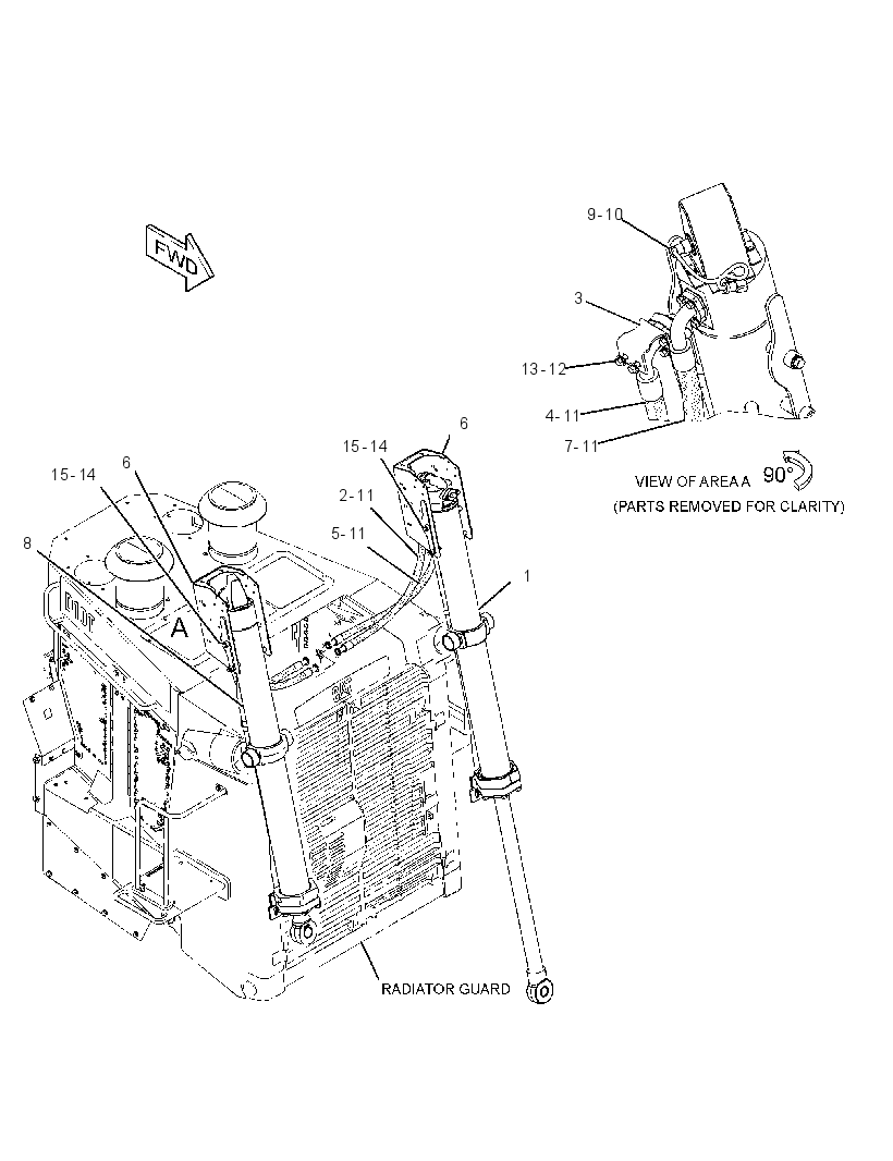 CYLINDER & LINES GP-LIFT 3716908 CAT