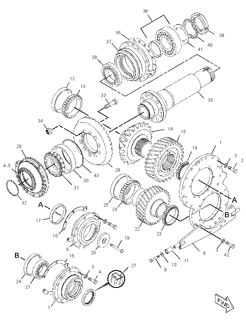 GEAR GP-BEVEL & TRANSFER 1109292 CAT