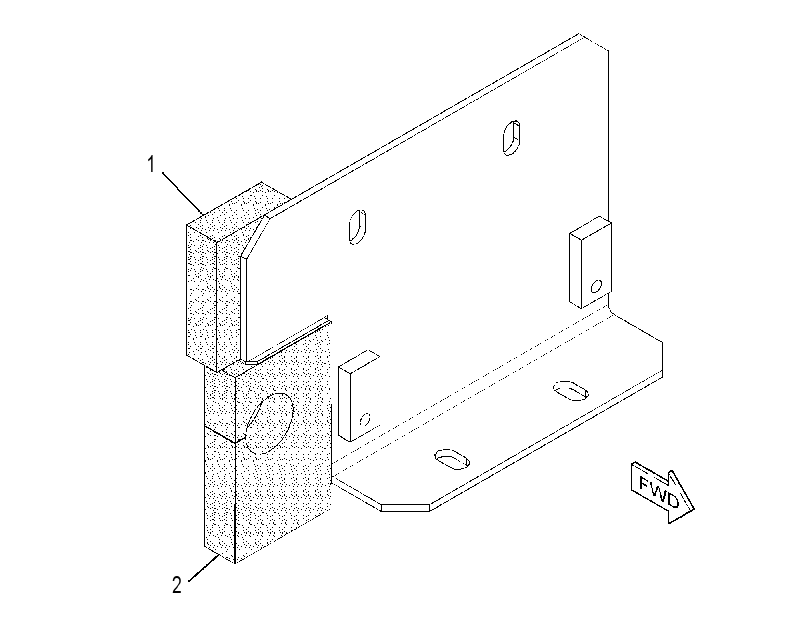Опора шумоизоляции в сборе 3922678 CAT