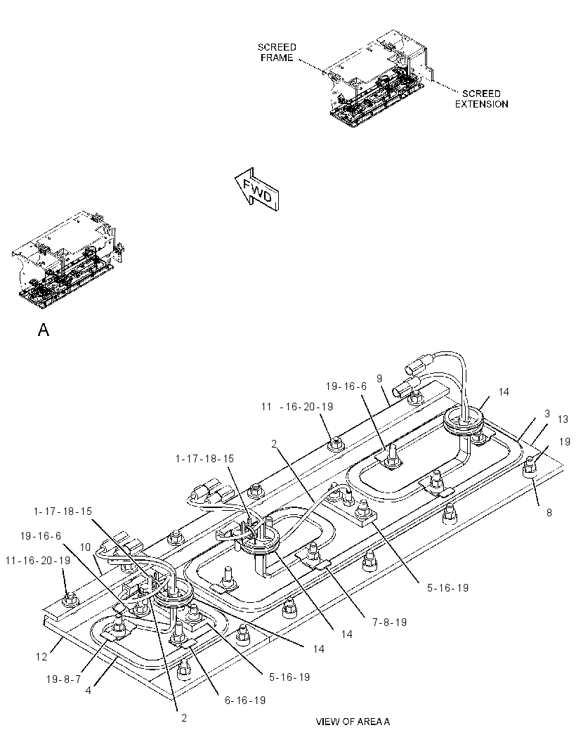PLATE & HEATER GP-SCREED 3870257 CAT
