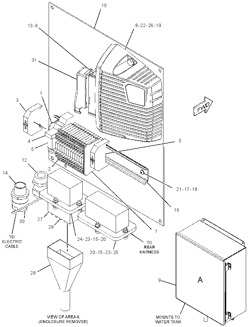 Коробка управления 3559443 CAT
