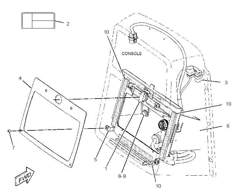 MOUNTING GP-MONITOR 3715003 CAT