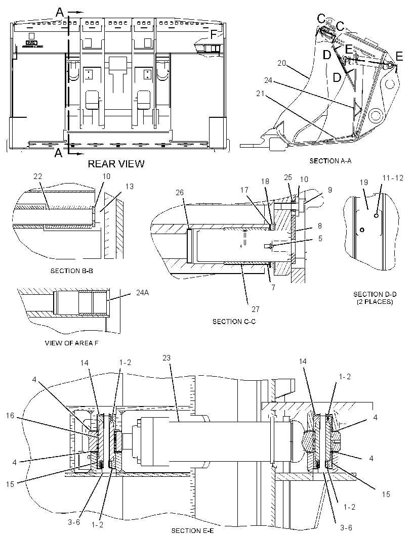BUCKET GP-EJECTOR 3100963 CAT