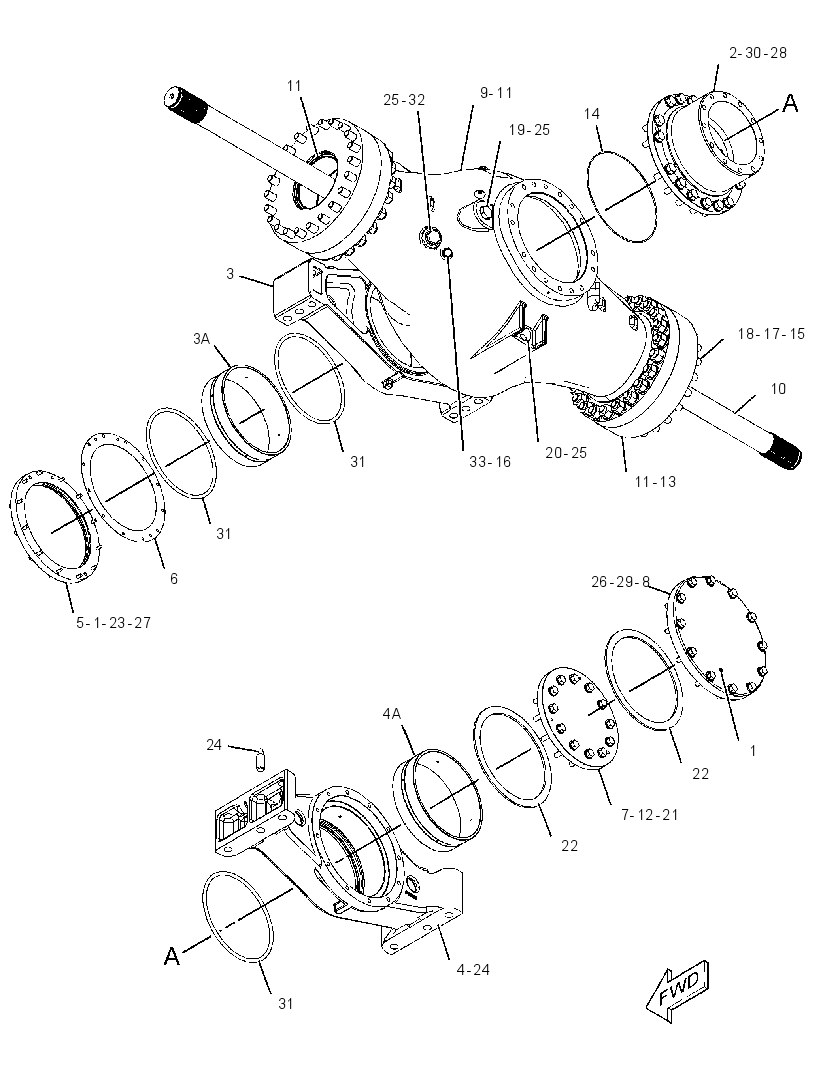 AXLE GP-OSCILLATING 2316148 CAT