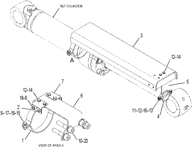 GUARD GP-TILT CYLINDER 3608835 CAT