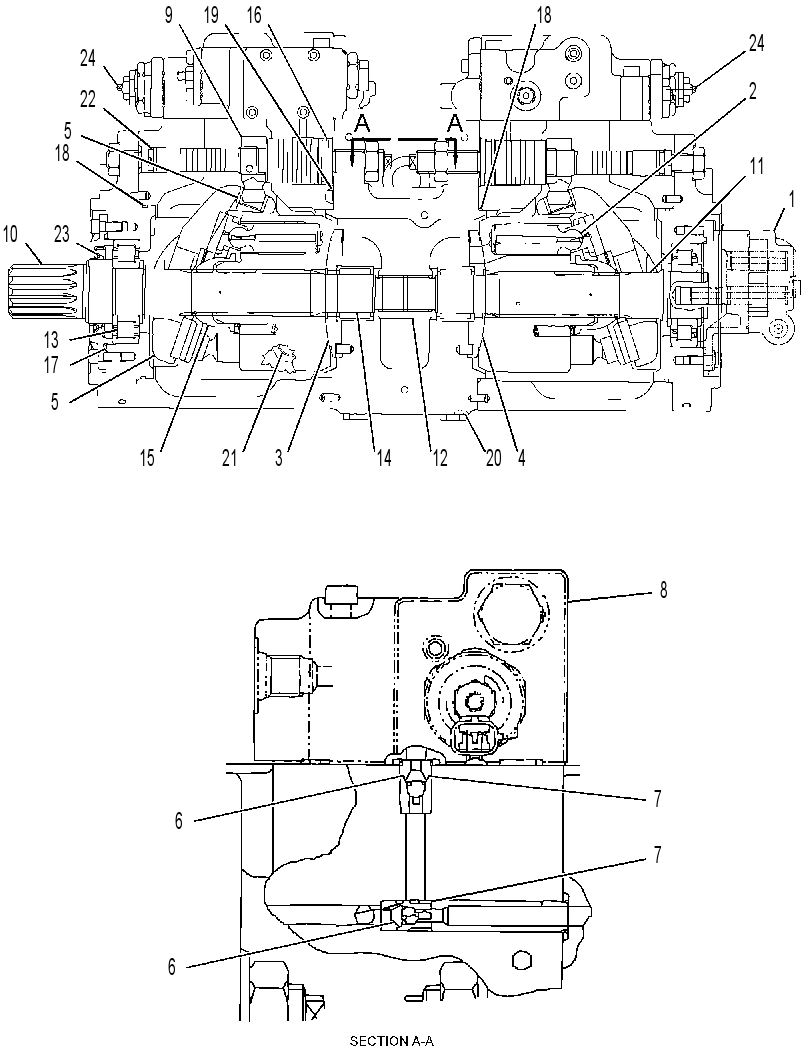 Насос главный гидравлический 3571619 CAT