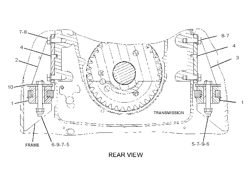 SUPPORT GP-TRANSMISSION 2316752 CAT