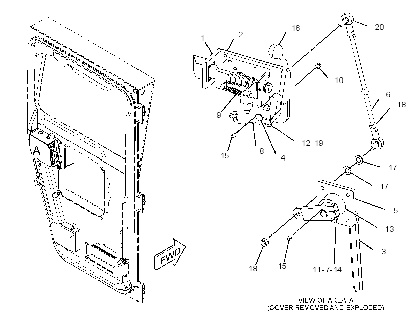 LATCH GP-CAB DOOR 3127252 CAT