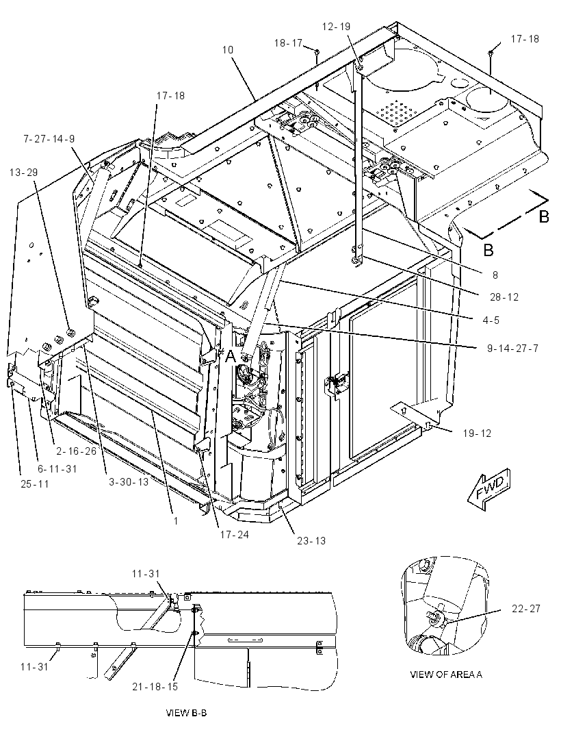 HOOD GP-TRACTOR 3461095 CAT