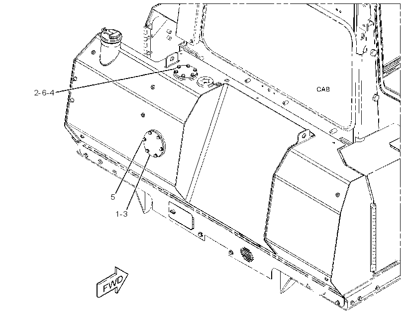 COVER GP-FUEL TANK 3861425 CAT