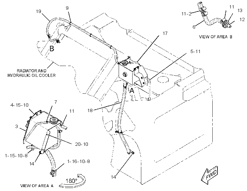 TANK & LINES GP-COOLANT 3436082 CAT