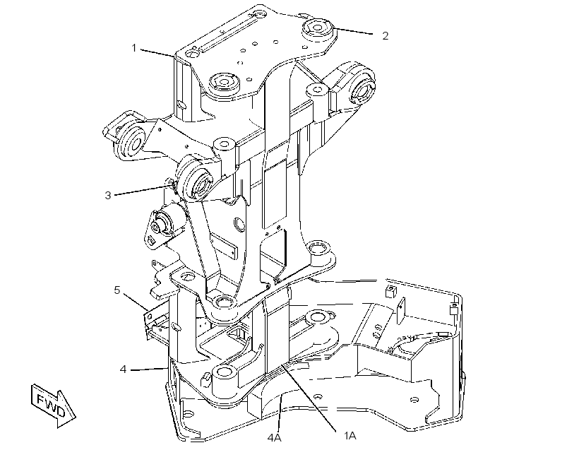 FRAME GP-HARVESTER HEAD 3663662 CAT