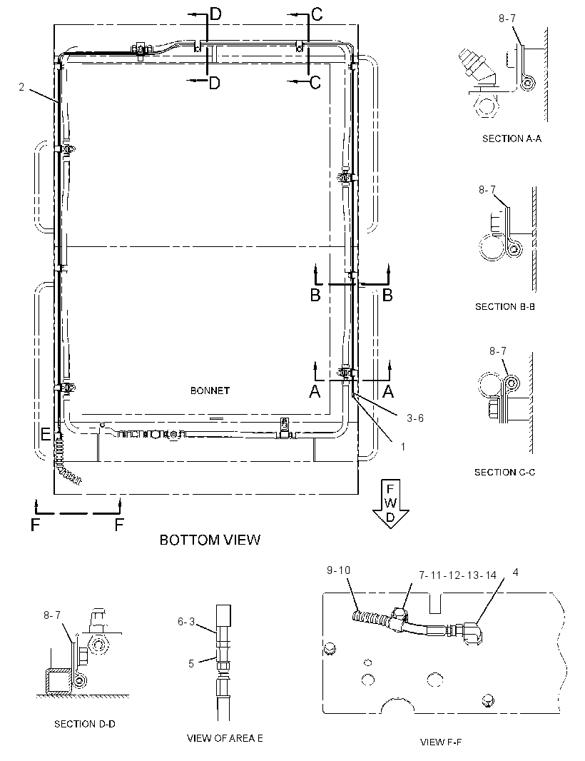 LINES GP-FIRE SUPPRESSION 2530476 CAT