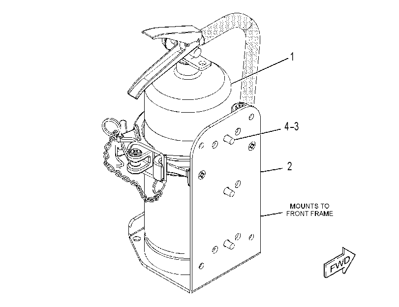 FIRE EXTINGUISHER GP 2075115 CAT