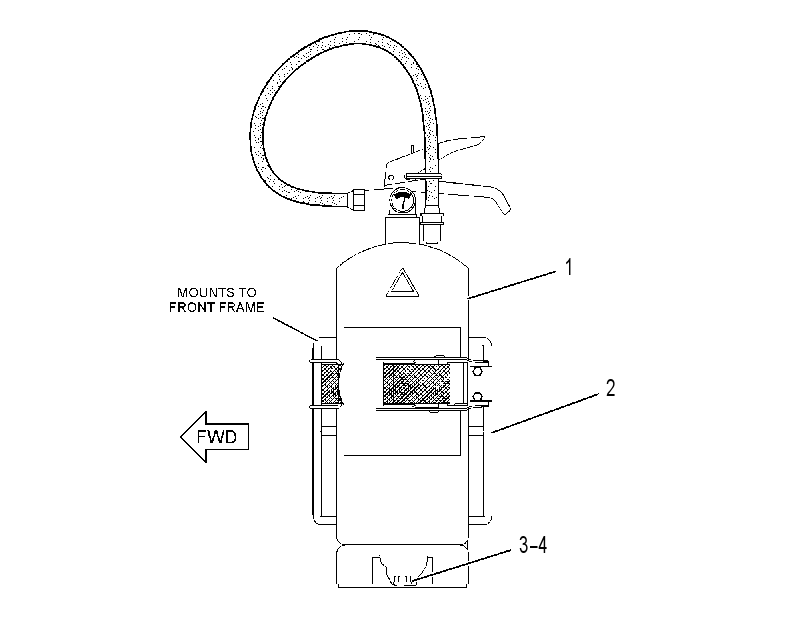 FIRE EXTINGUISHER GP 2075142 CAT