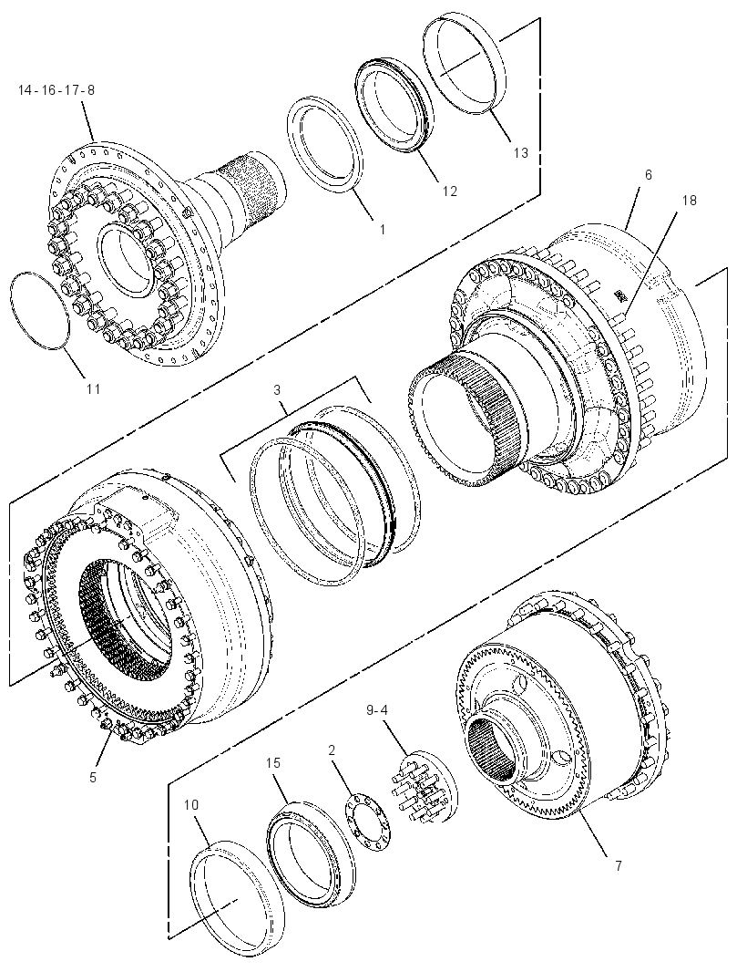 FINAL DRIVE & BRAKE GP 1926972 CAT