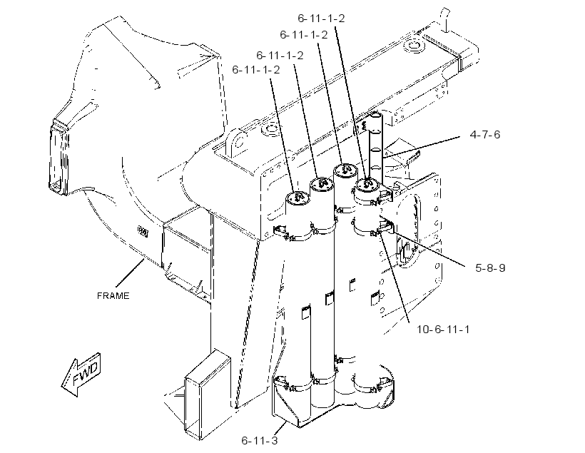 ACCUMULATOR & MTG GP-STEERING 3767206 CAT