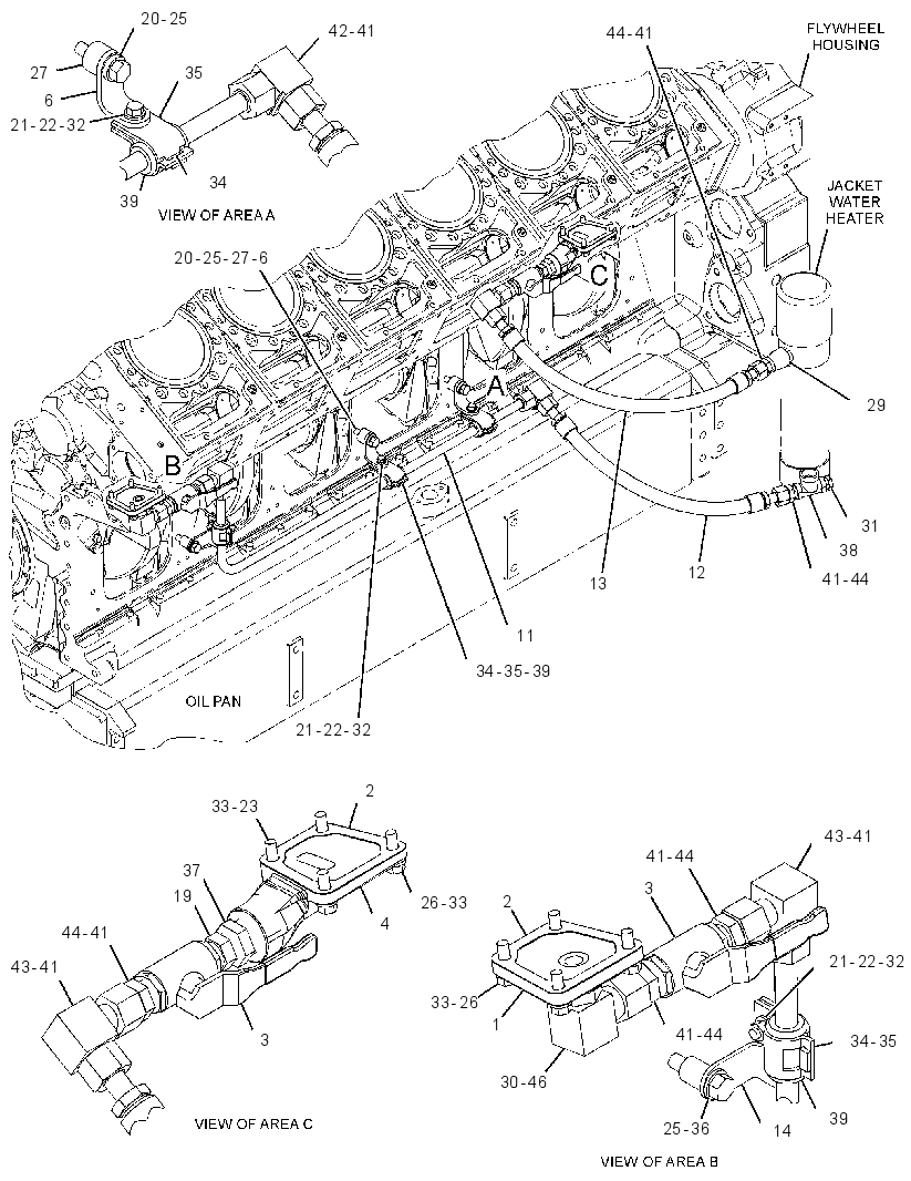 LINES GP-JACKET WATER HEATER 4188758 CAT