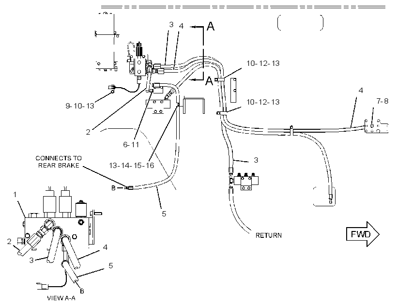 LINES GP-PARKING BRAKE 2697985 CAT