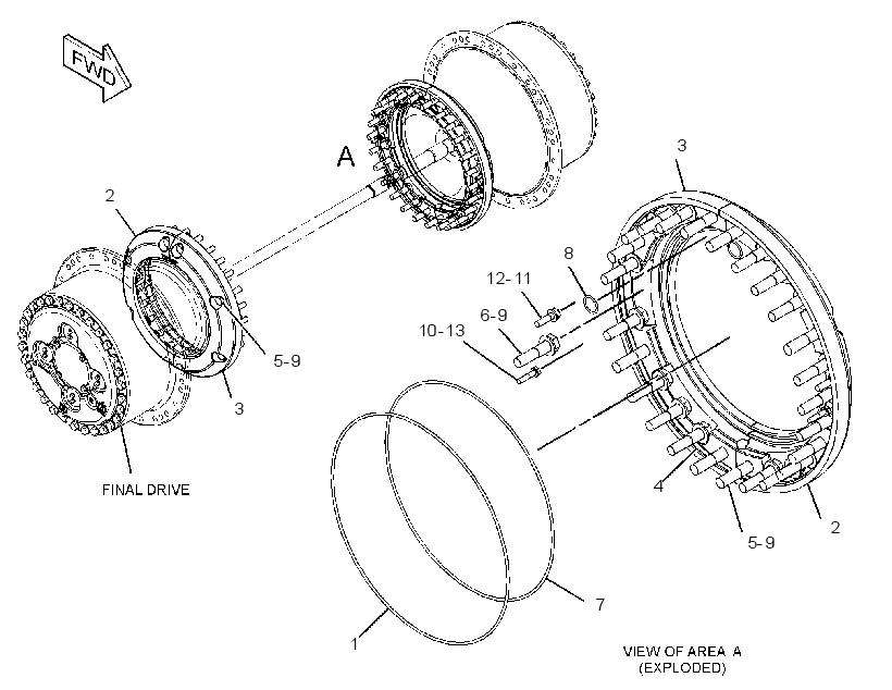 MOUNTING GP-FINAL DRIVE 3844613 CAT