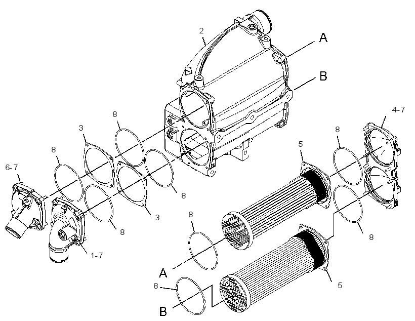 AFTERCOOLER GP-TREATED WATER 3648257 CAT