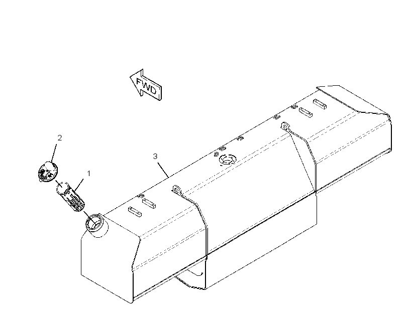 Бак топливный 3804903 CAT