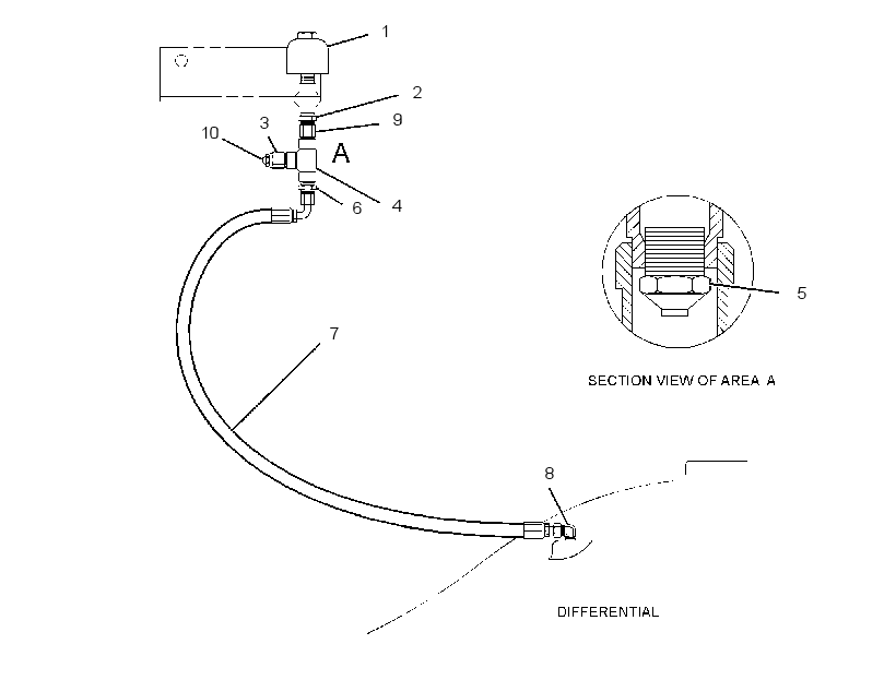 LINES GP-AXLE VENT 2343177 CAT