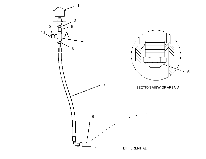 LINES GP-AXLE VENT 2343176 CAT