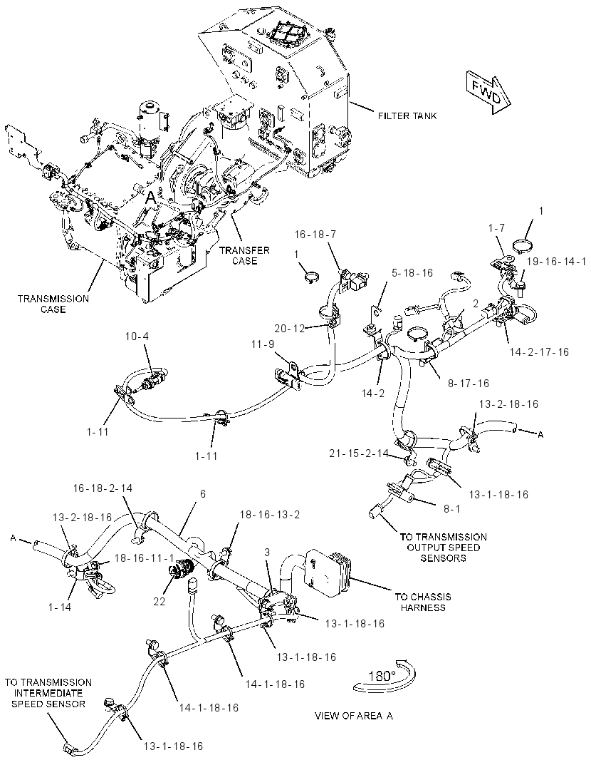 WIRING GP-POWER TRAIN 3070345 CAT