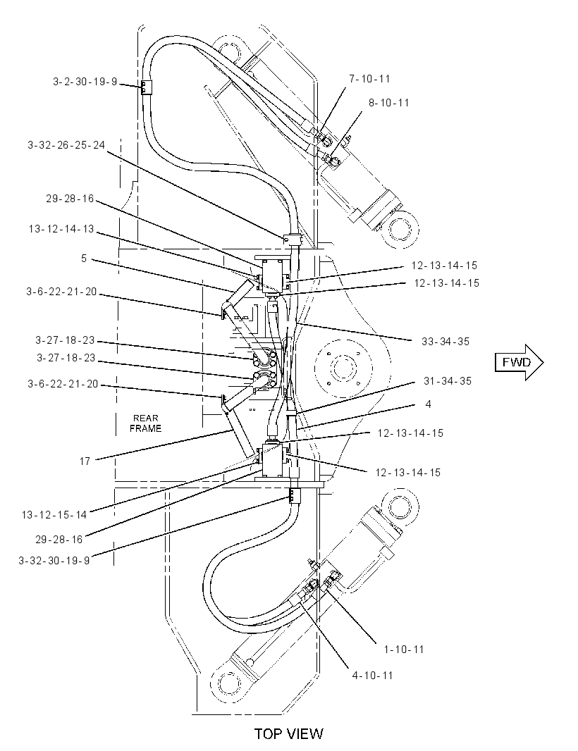 LINES GP-STEERING CYLINDER 1739893 CAT