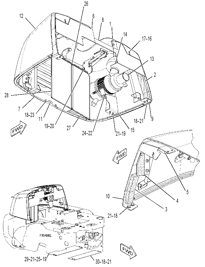 Капот 3162656 CAT